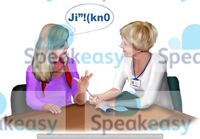 Speech and language therapist, unclear speech