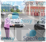 Judge distance, out and about, traffic, anxious