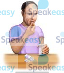 Take tablets, swallow, medicine