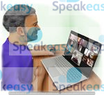 group video meeting, computer, online